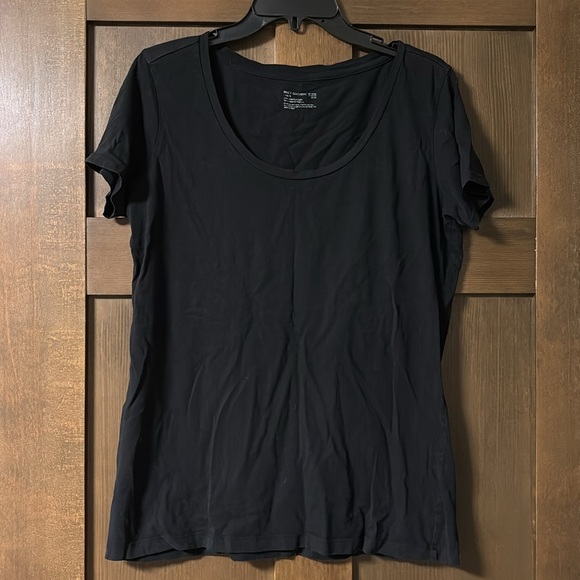 Pact Organic Cotton Softspun Scoop Neck Tee Classic Black Size Large - Picture 3 of 5